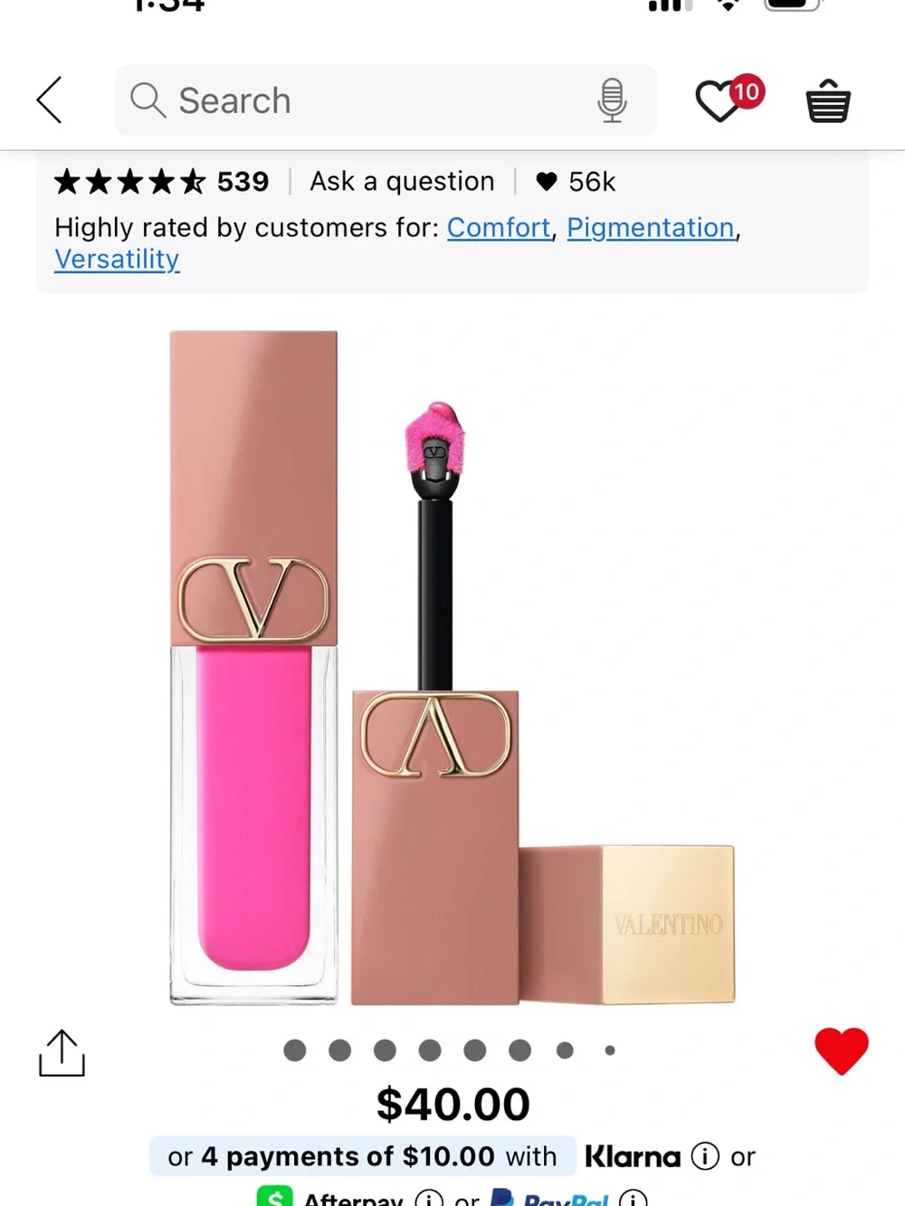 Valentino Liquirosso 2 in 1 Soft Matte Liquid Lipstick & Blush